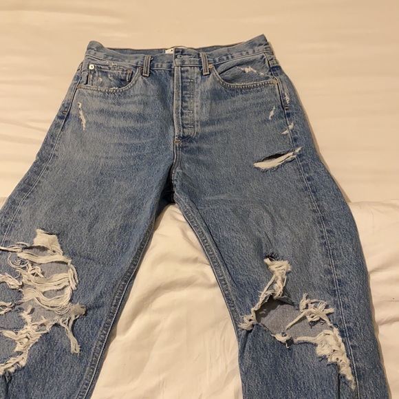 ARITZIA- 90S JEANS DISTRESSED SIZE 25 - Picture 8 of 11